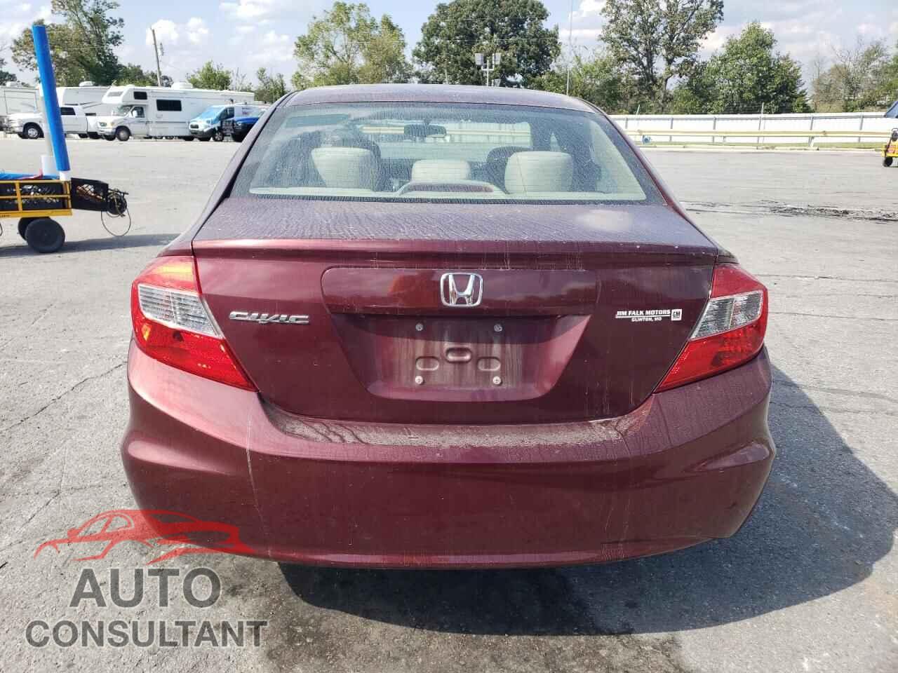 HONDA CIVIC 2012 - 2HGFB2F52CH596409