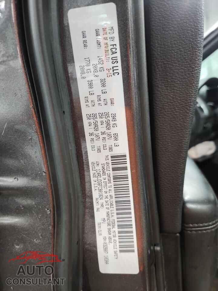 DODGE DURANGO 2015 - 1C4RDJDG6FC801824