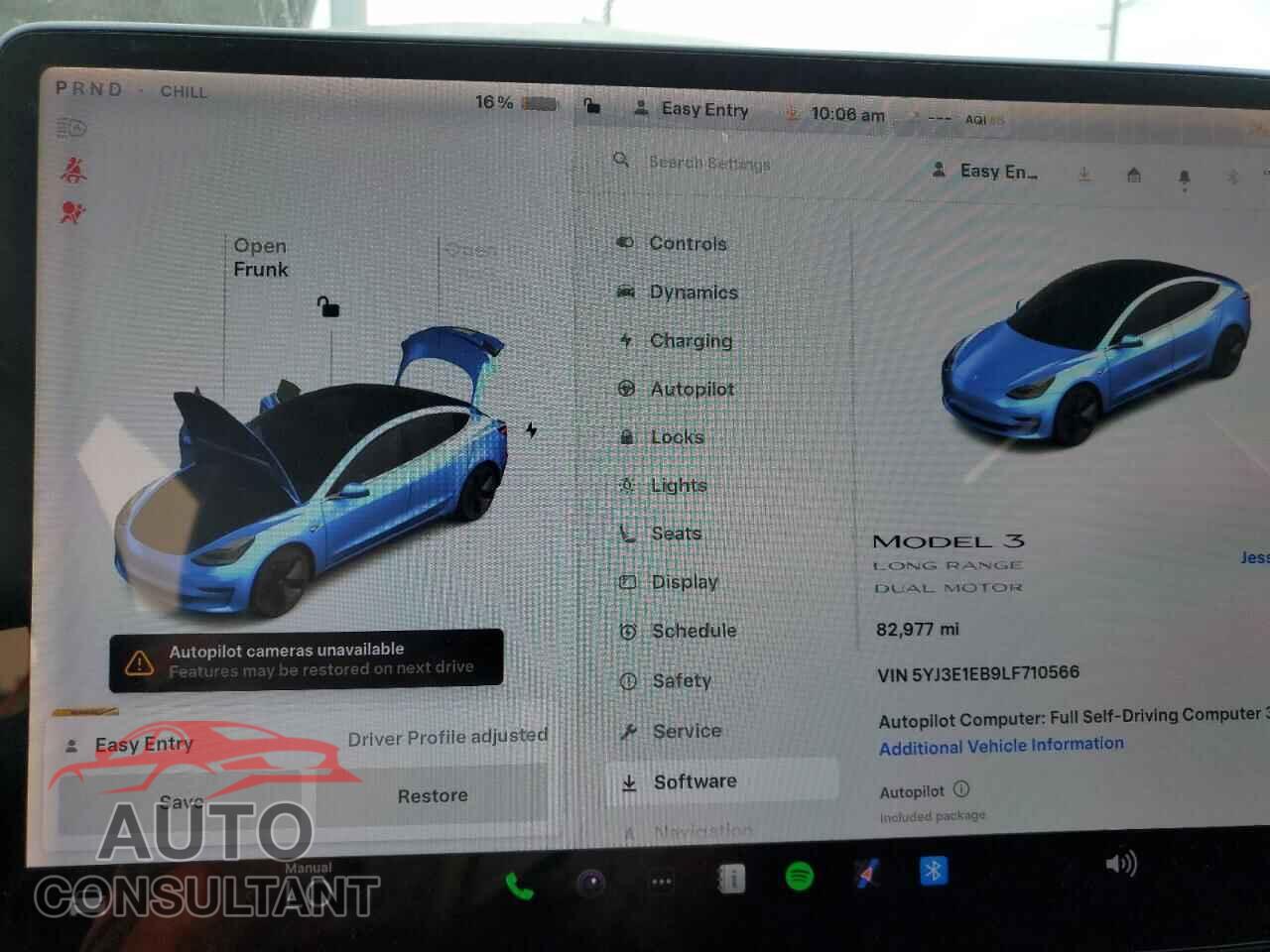 TESLA MODEL 3 2020 - 5YJ3E1EB9LF710566
