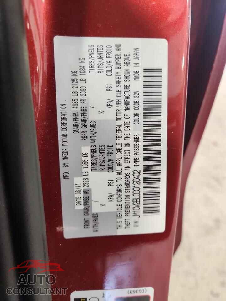 MAZDA 5 2012 - JM1CW2BL0C0120402