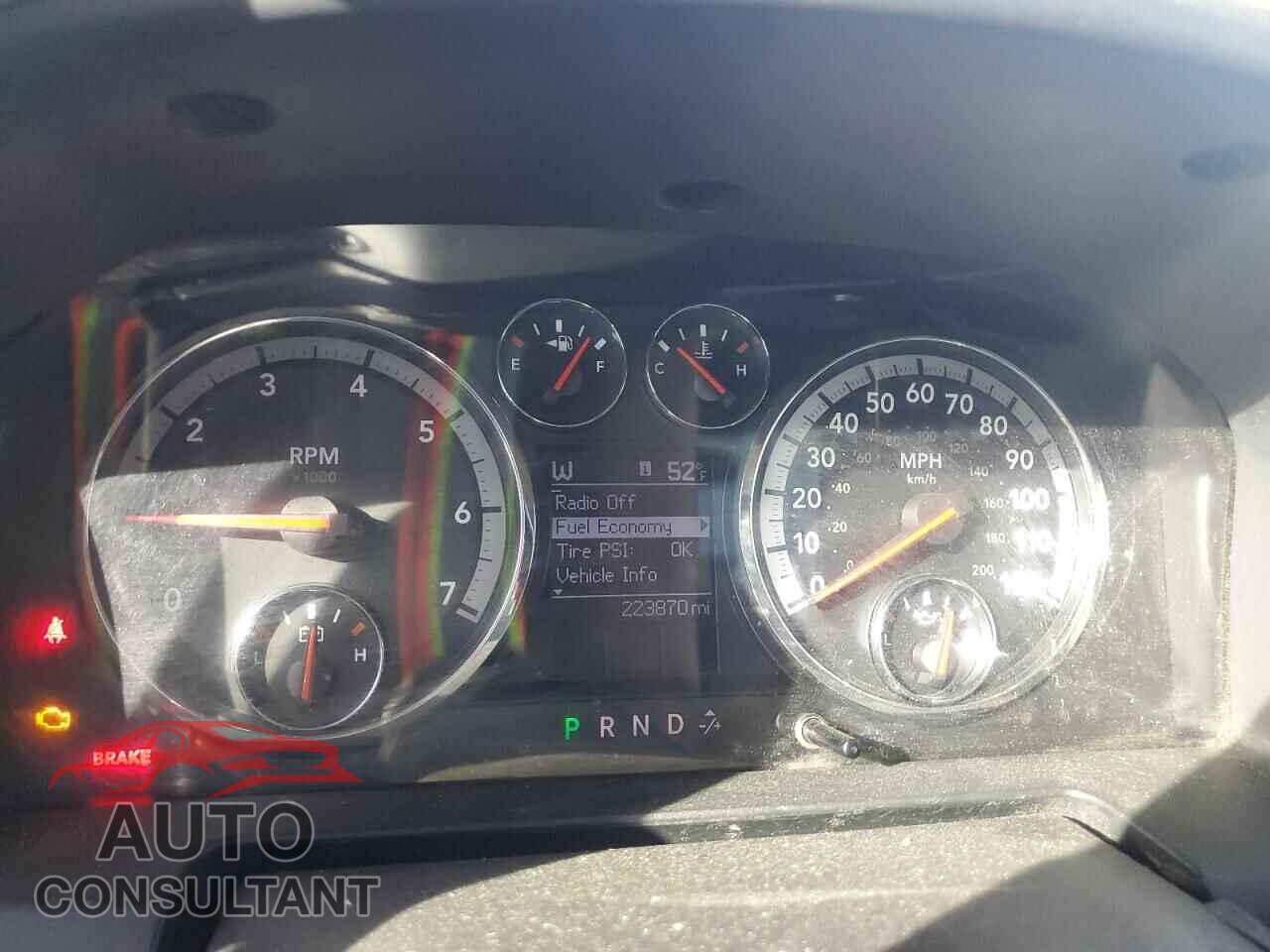 DODGE RAM 1500 2012 - 1C6RD7LT7CS320619