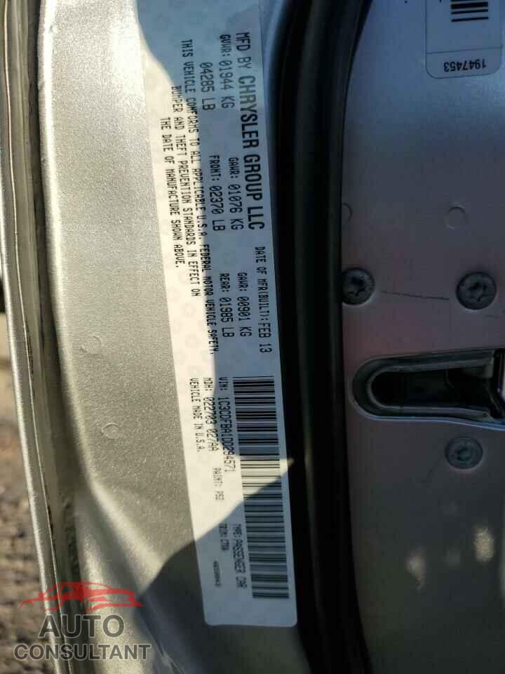 DODGE DART 2013 - 1C3CDFBA1DD294571