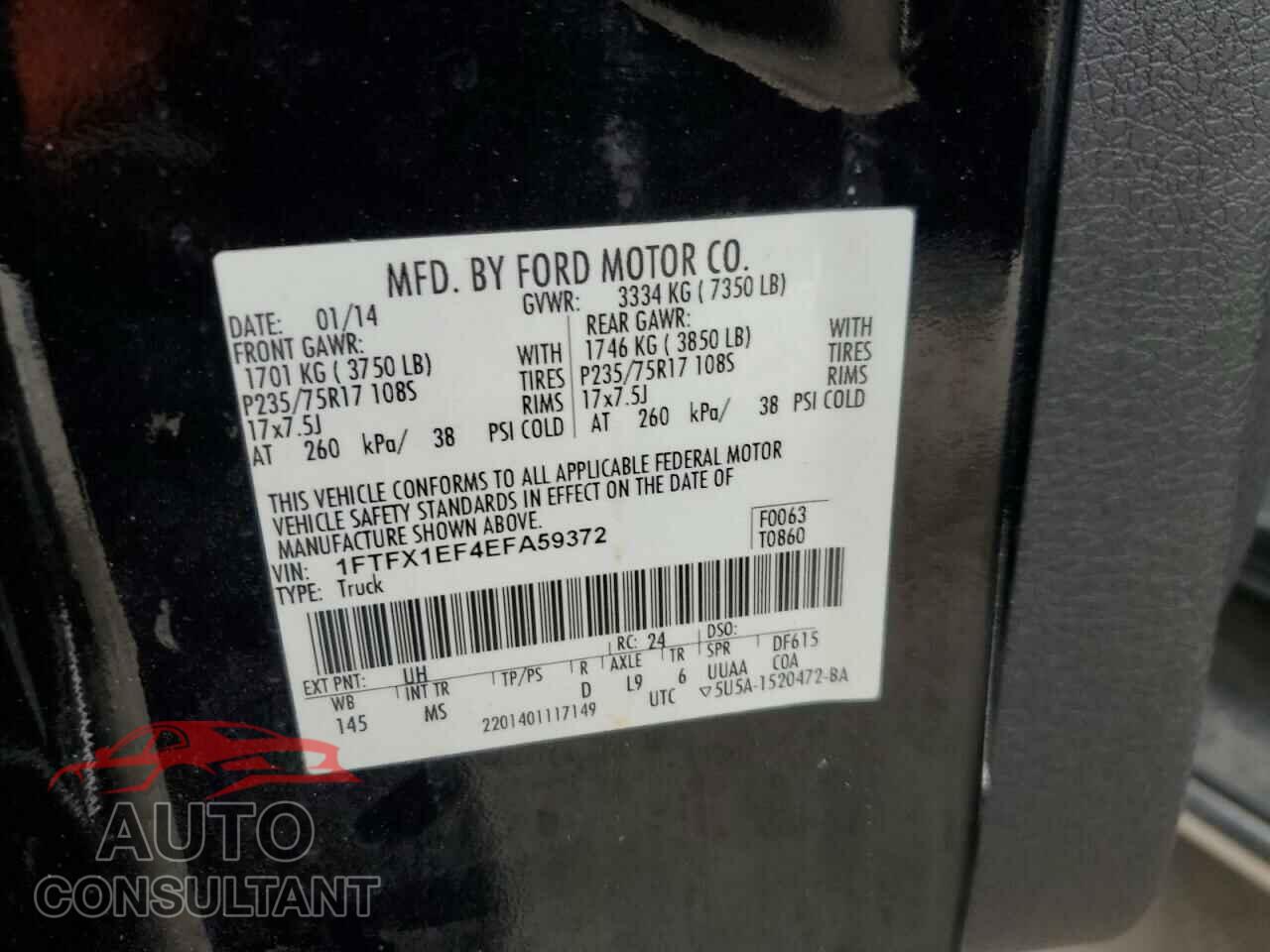 FORD F-150 2014 - 1FTFX1EF4EFA59372