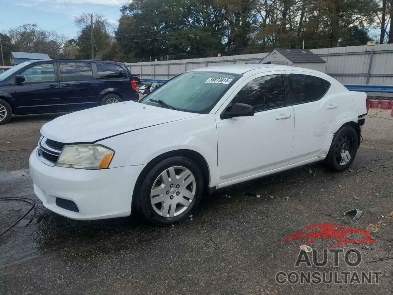 DODGE AVENGER 2012 - 1C3CDZAB6CN110701