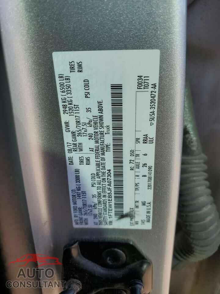 FORD F-150 2018 - 1FTEW1EB5JFA07304