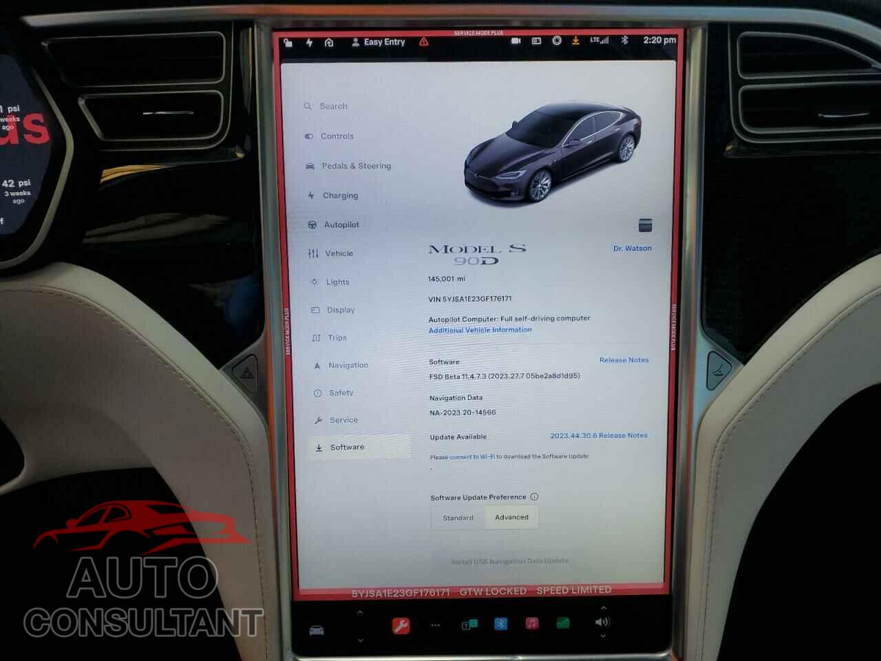TESLA MODEL S 2016 - 5YJSA1E23GF176171