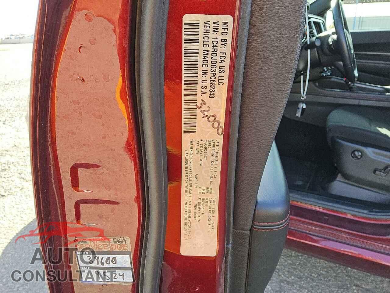 DODGE DURANGO 2023 - 1C4RDJDG3PC682843