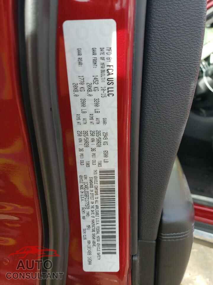 DODGE DURANGO 2015 - 1C4RDJDG6FC177572