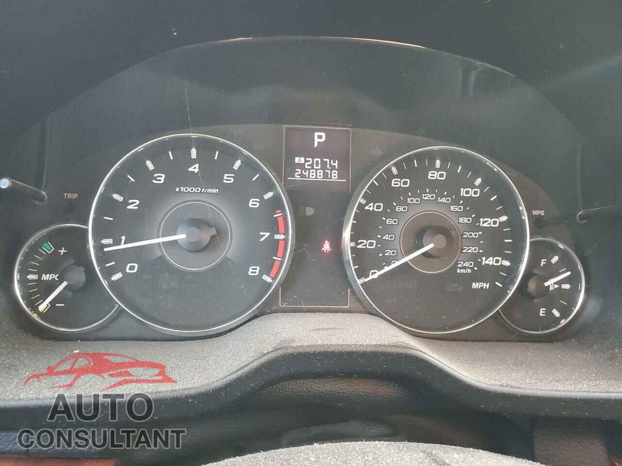 SUBARU OUTBACK 2012 - 4S4BRBKC8C3263580