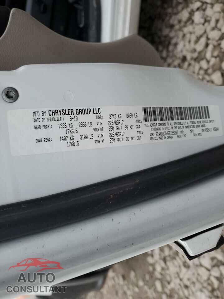 DODGE CARAVAN 2014 - 2C4RDGCG4ER155287