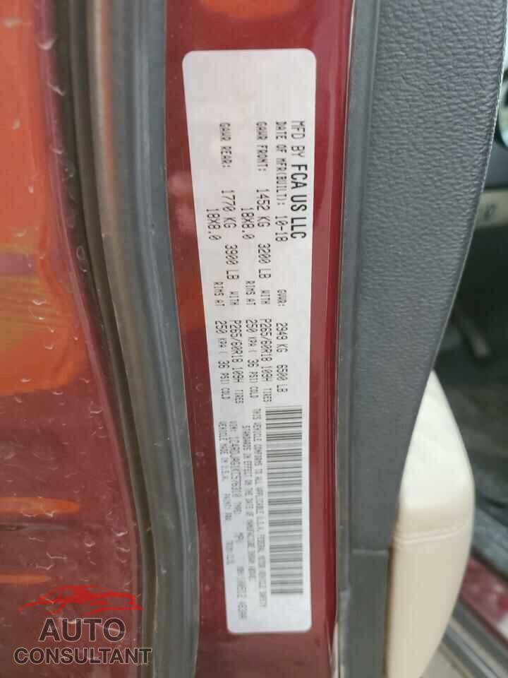 DODGE DURANGO 2019 - 1C4RDJAG1KC576310