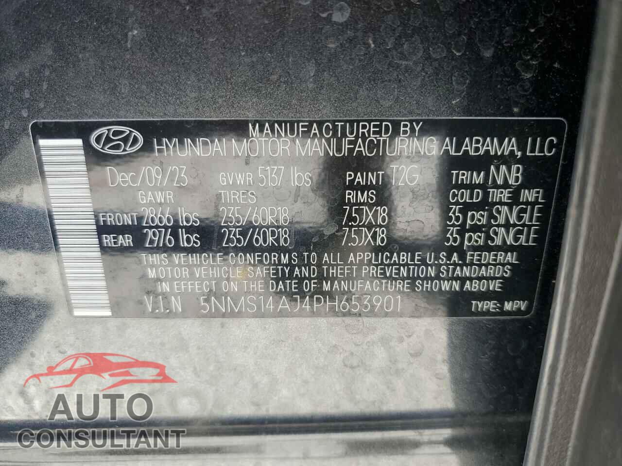 HYUNDAI SANTA FE 2023 - 5NMS14AJ4PH653901