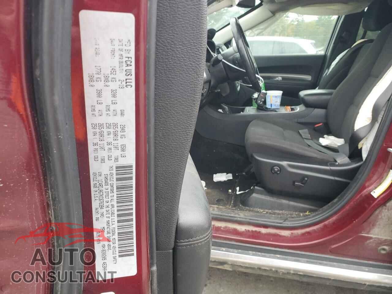 DODGE DURANGO 2019 - 1C4RDJAG7KC676394