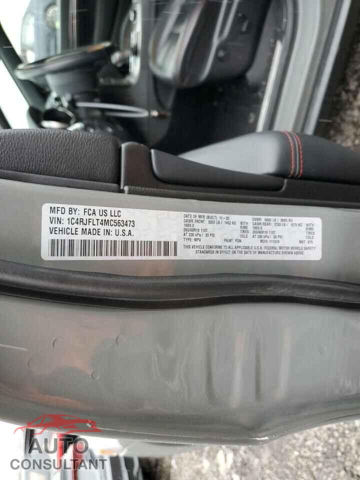 JEEP GRAND CHER 2021 - 1C4RJFLT4MC563473