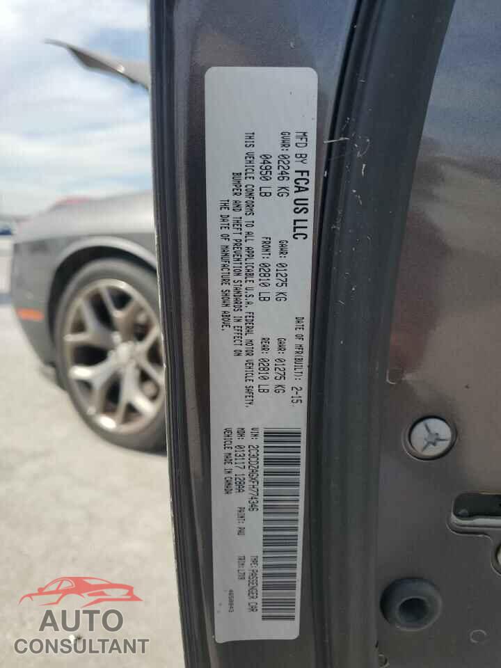 DODGE CHALLENGER 2015 - 2C3CDZAGXFH774346