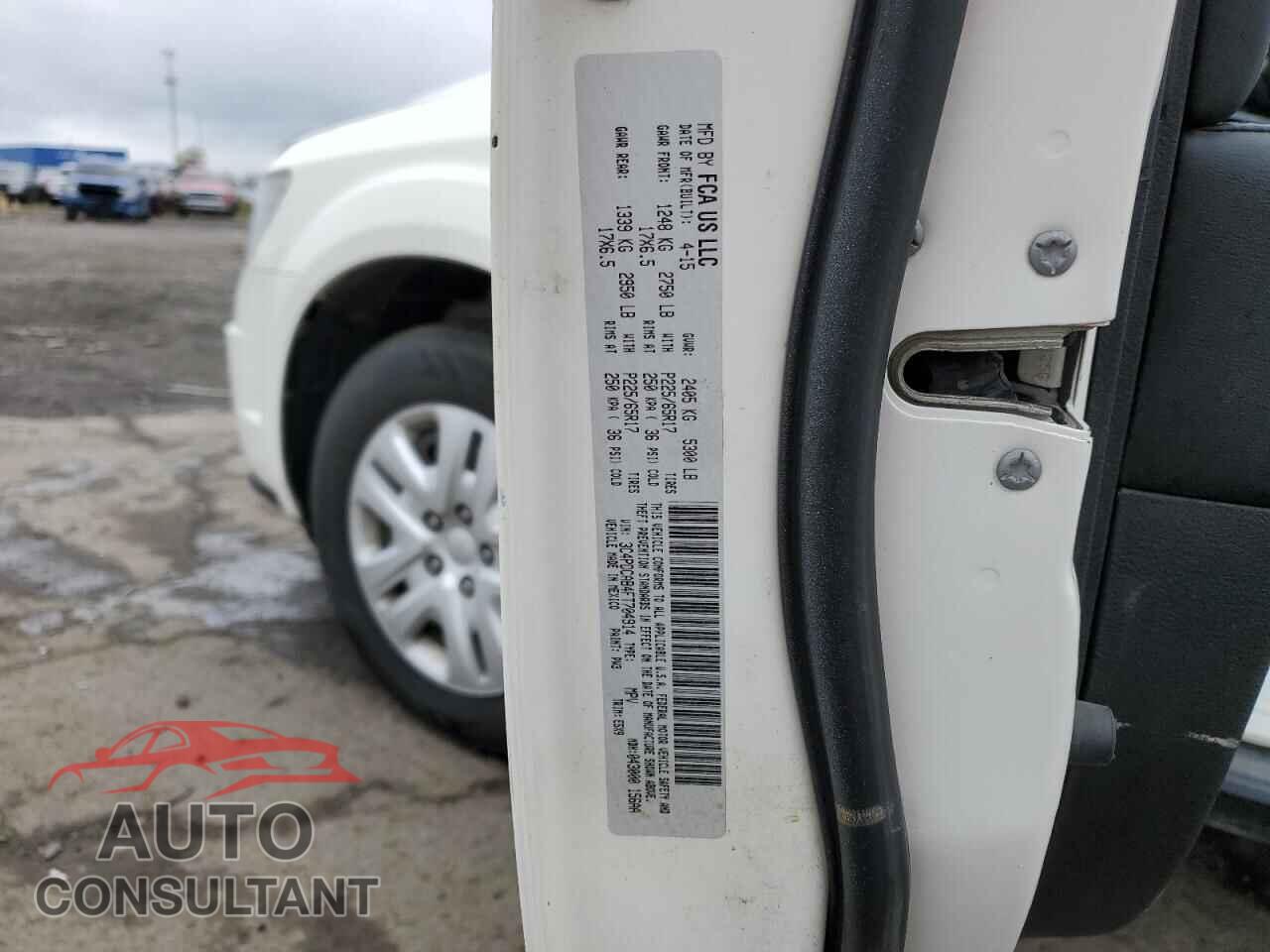 DODGE JOURNEY 2015 - 3C4PDCAB4FT704914