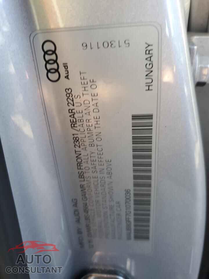 AUDI A3 2016 - WAUB8GFF7G1070036