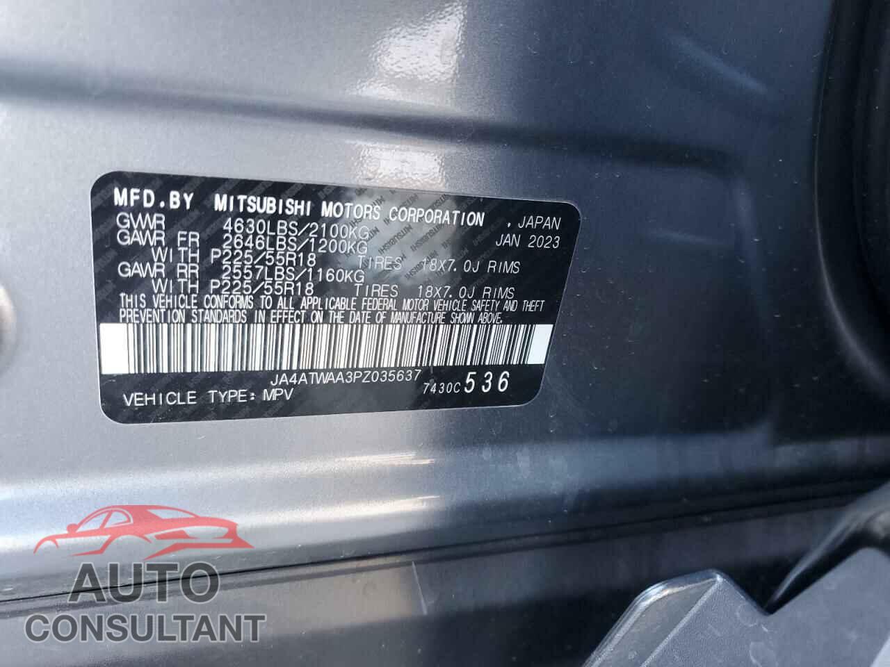 MITSUBISHI ECLIPSE 2023 - JA4ATWAA3PZ035637
