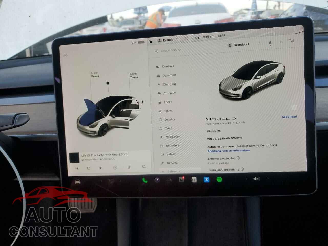 TESLA MODEL 3 2021 - 5YJ3E1EA6MF053119