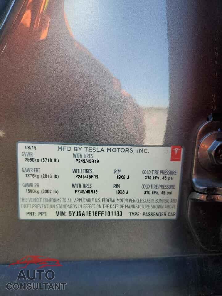 TESLA MODEL S 2015 - 5YJSA1E18FF101133