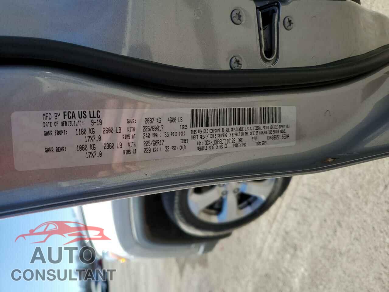 JEEP COMPASS 2020 - 3C4NJDBB8LT116126