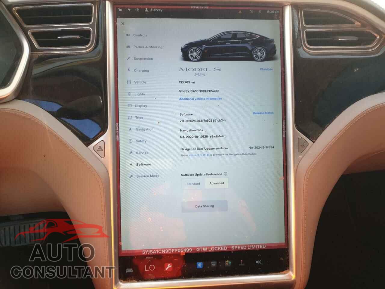 TESLA MODEL S 2013 - 5YJSA1CN9DFP05499