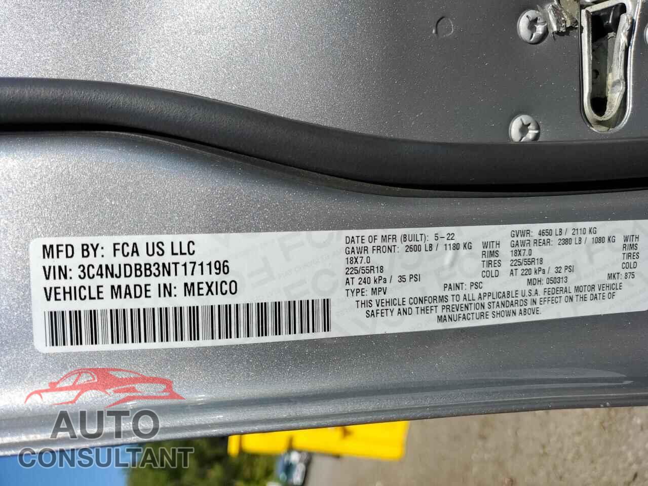JEEP COMPASS 2022 - 3C4NJDBB3NT171196