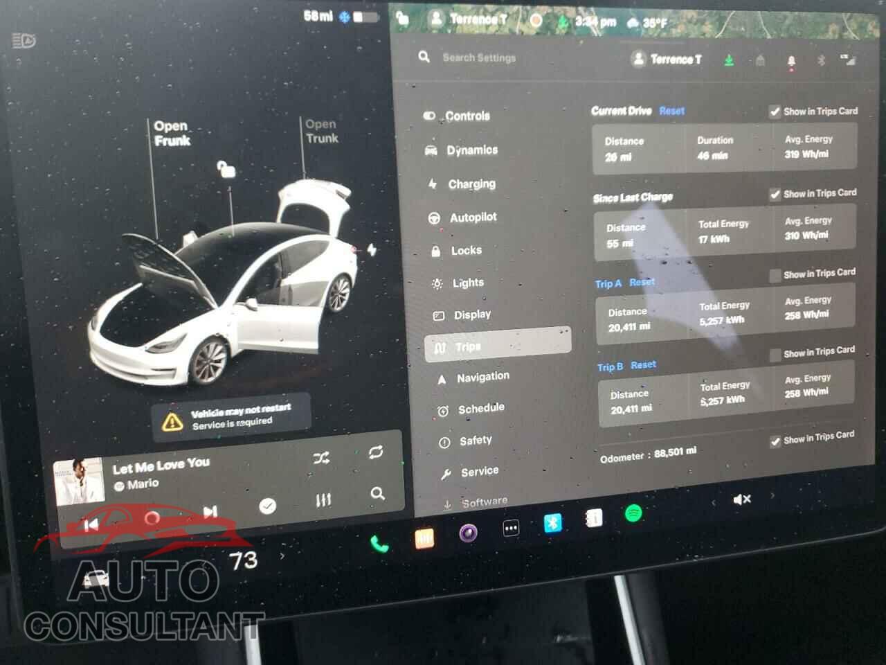 TESLA MODEL 3 2020 - 5YJ3E1EA6LF614224