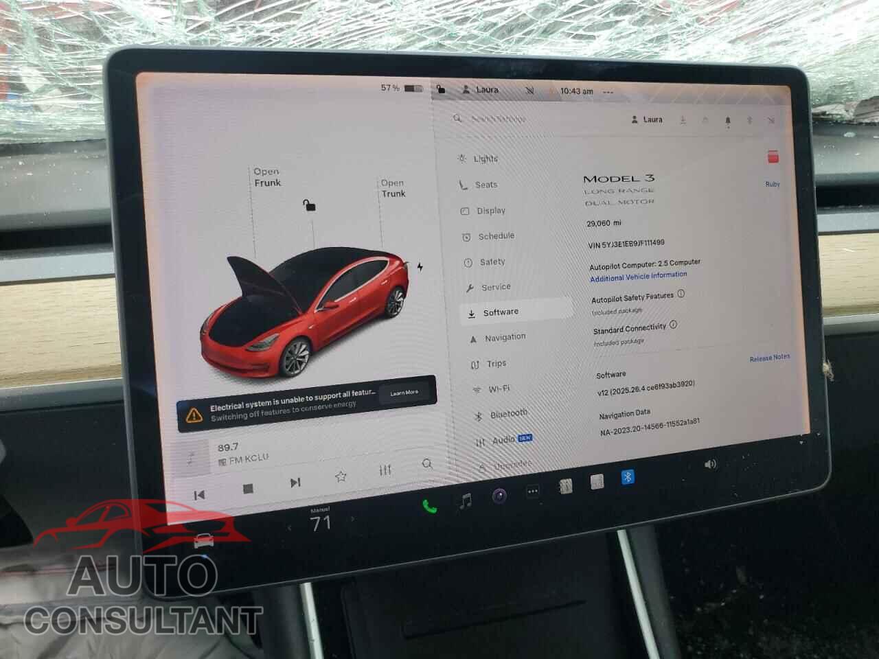 TESLA MODEL 3 2018 - 5YJ3E1EB9JF111499