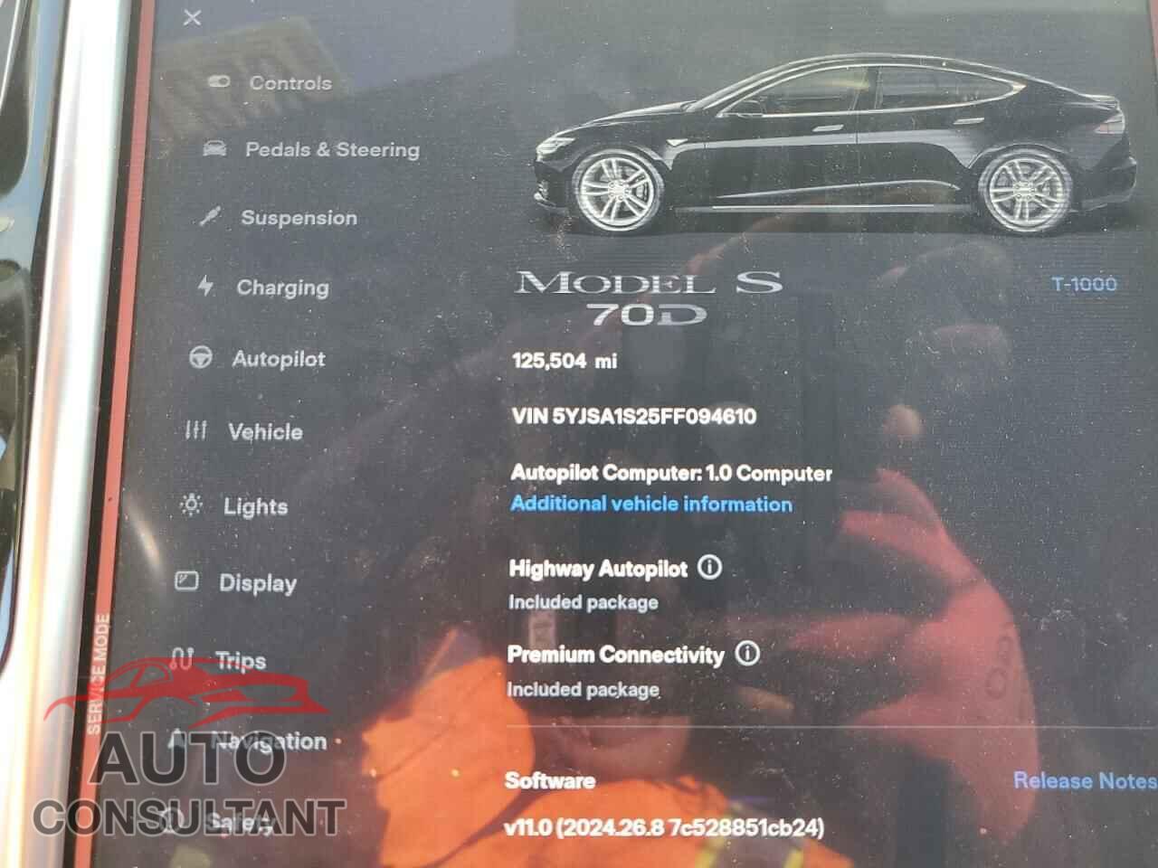 TESLA MODEL S 2015 - 5YJSA1S25FF094610