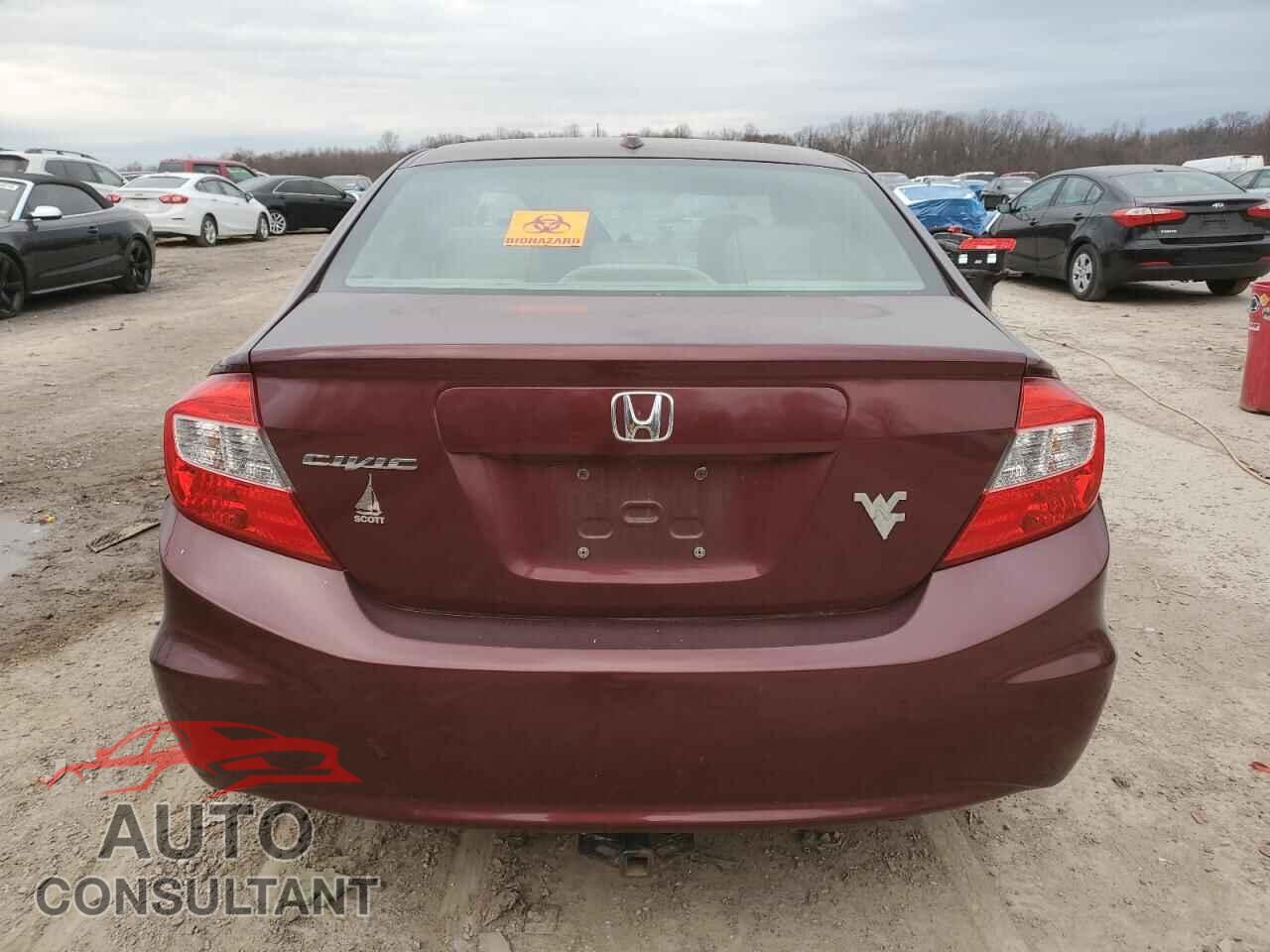 HONDA CIVIC 2012 - 2HGFB2F99CH509172