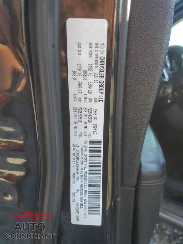 DODGE DURANGO 2013 - 1C4RDHAG5DC653529