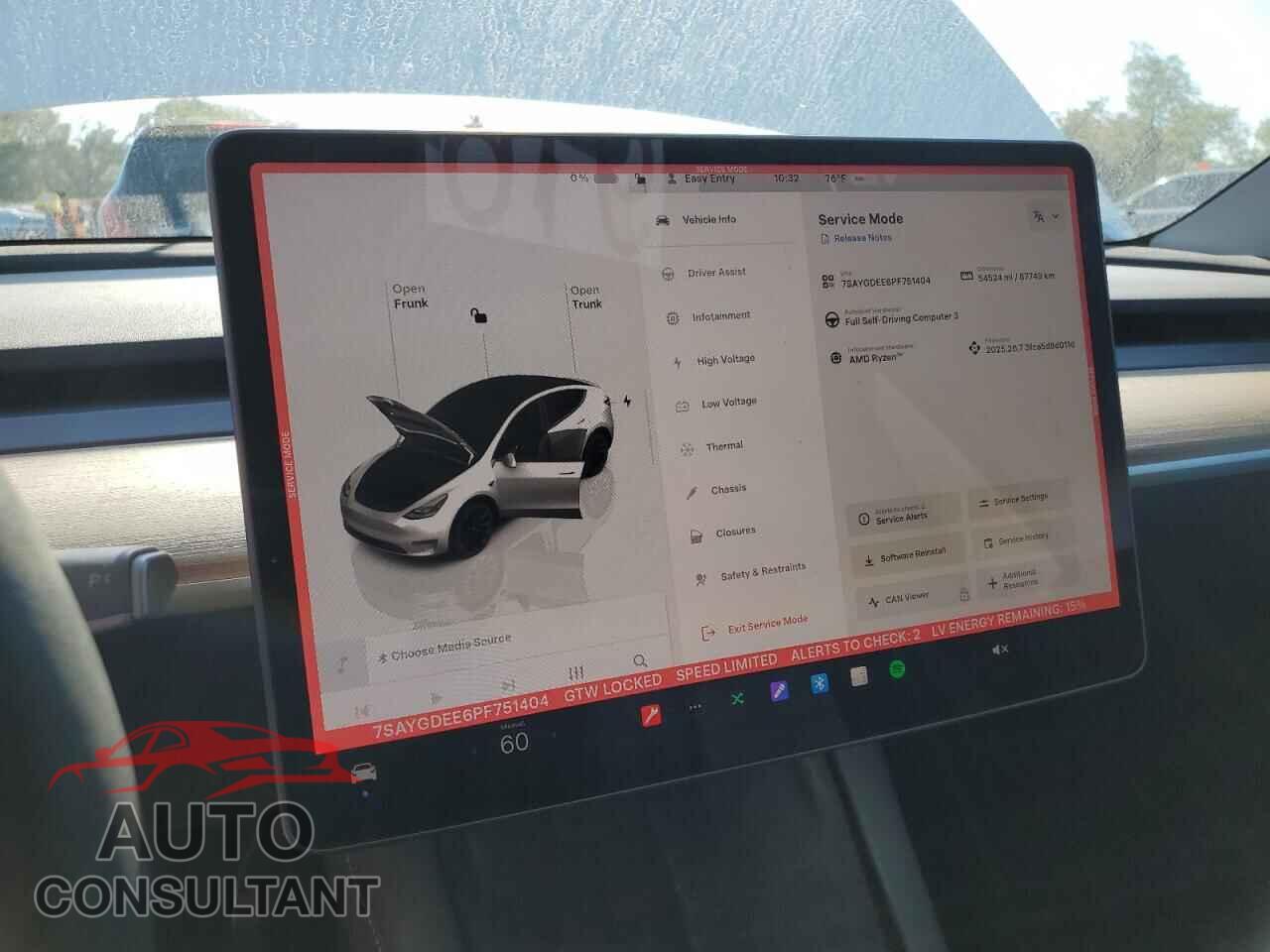 TESLA MODEL Y 2023 - 7SAYGDEE6PF751404