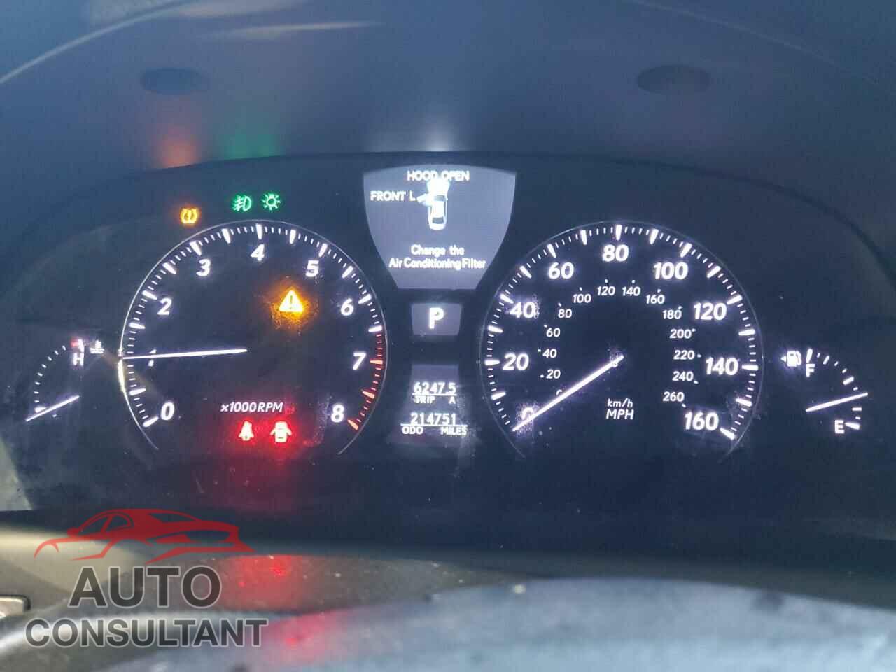 LEXUS LS460 2010 - JTHCL5EF5A5005034