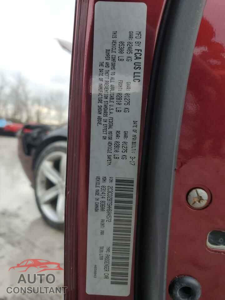 DODGE CHALLENGER 2017 - 2C3CDZBT5HH604572