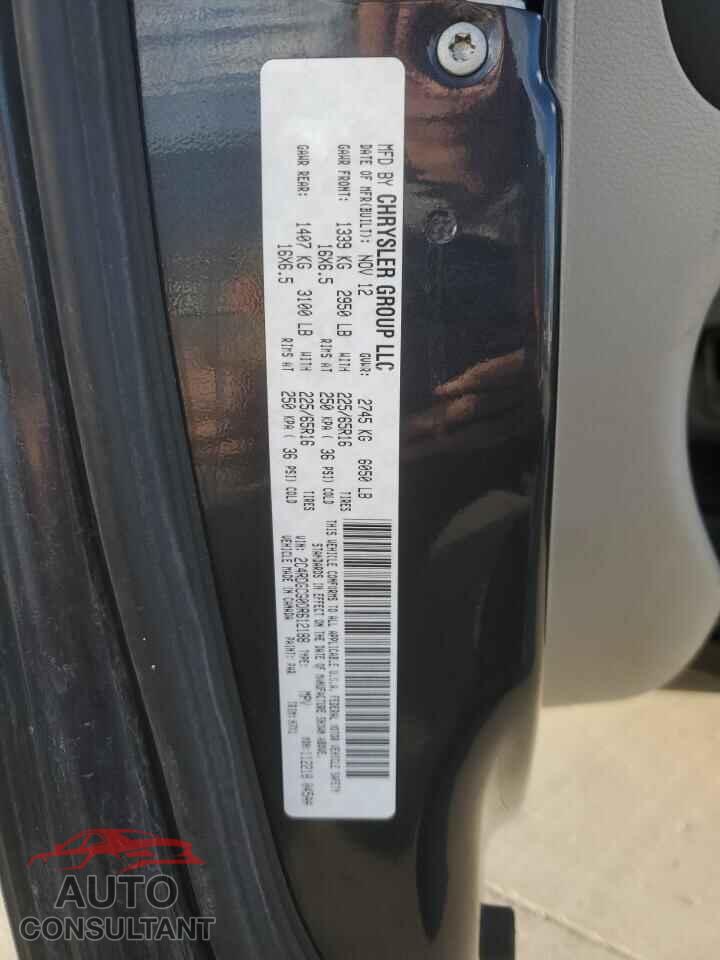 DODGE CARAVAN 2013 - 2C4RDGCG0DR612188