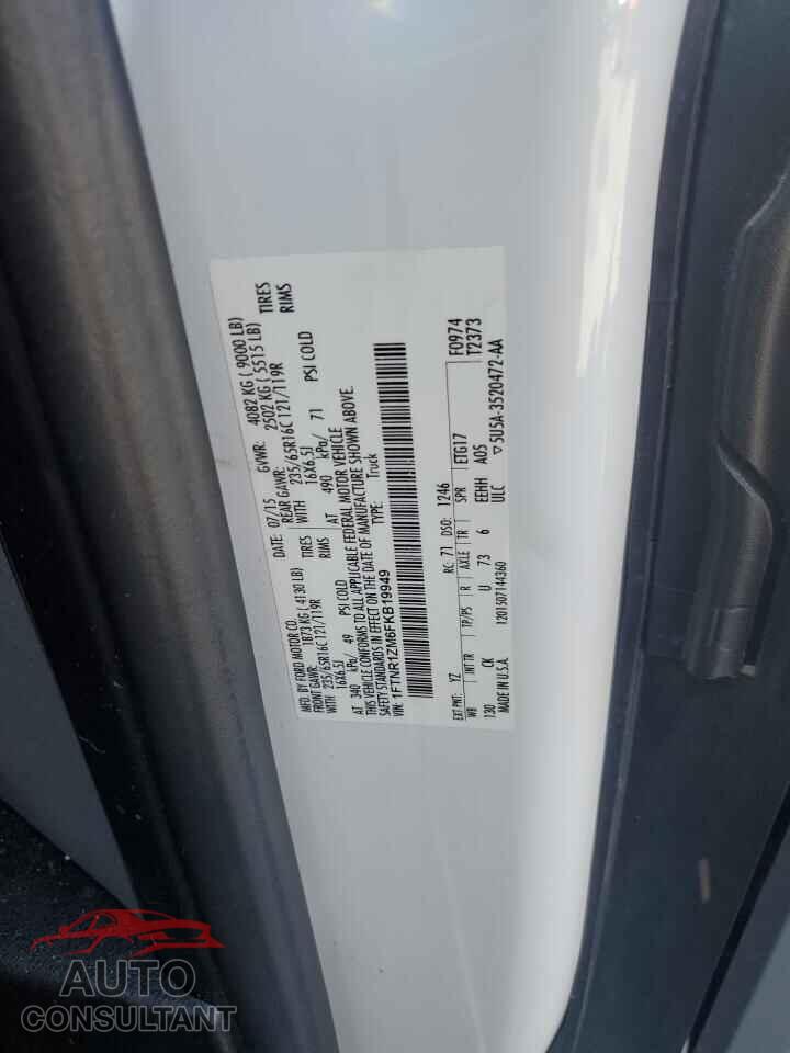 FORD TRANSIT 2015 - 1FTNR1ZM6FKB19949