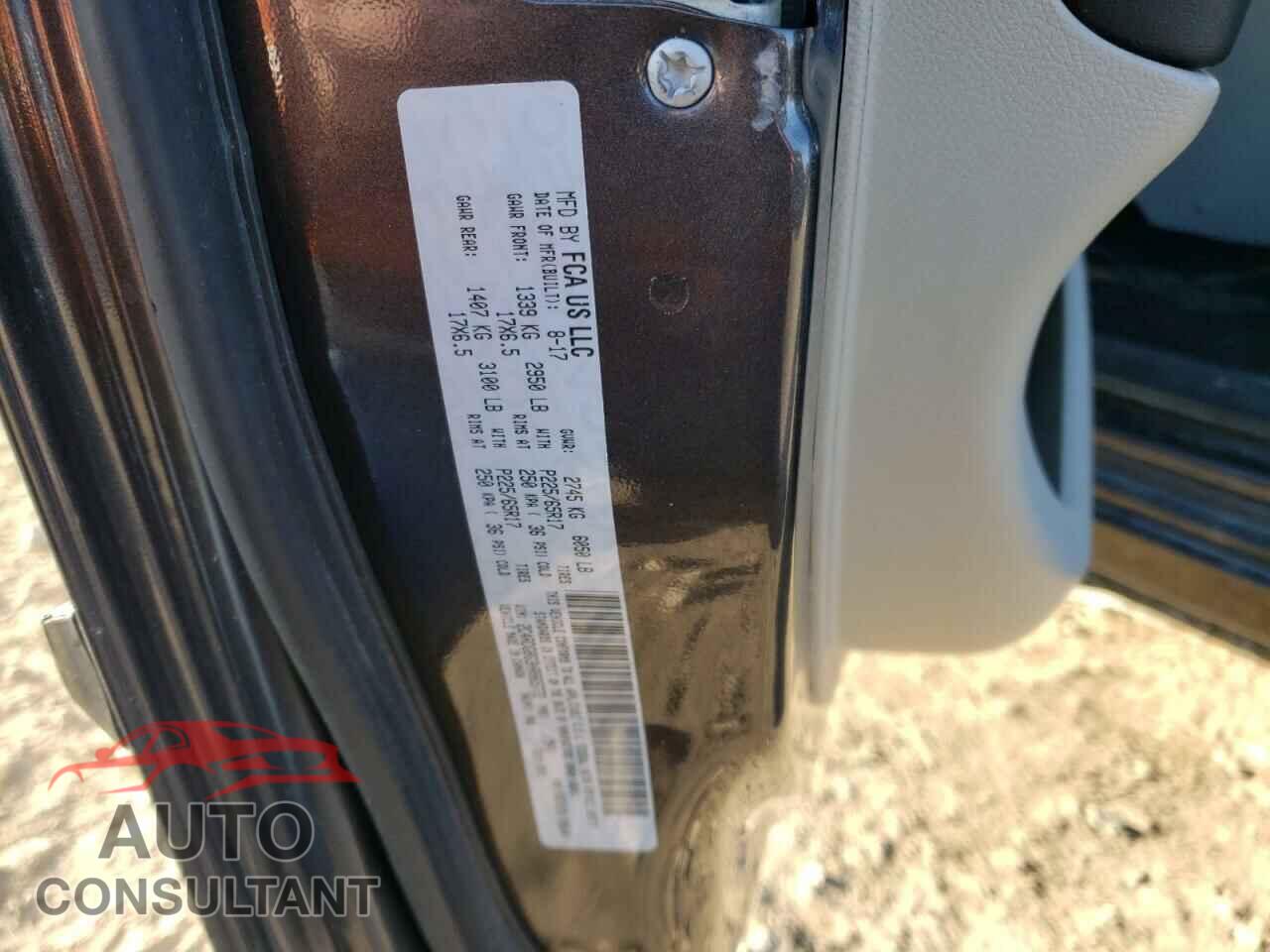 DODGE CARAVAN 2017 - 2C4RDGBG3HR865772