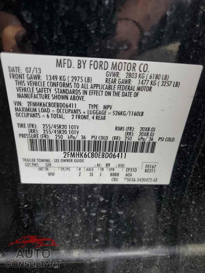 FORD FLEX 2014 - 2FMHK6C80EBD06411