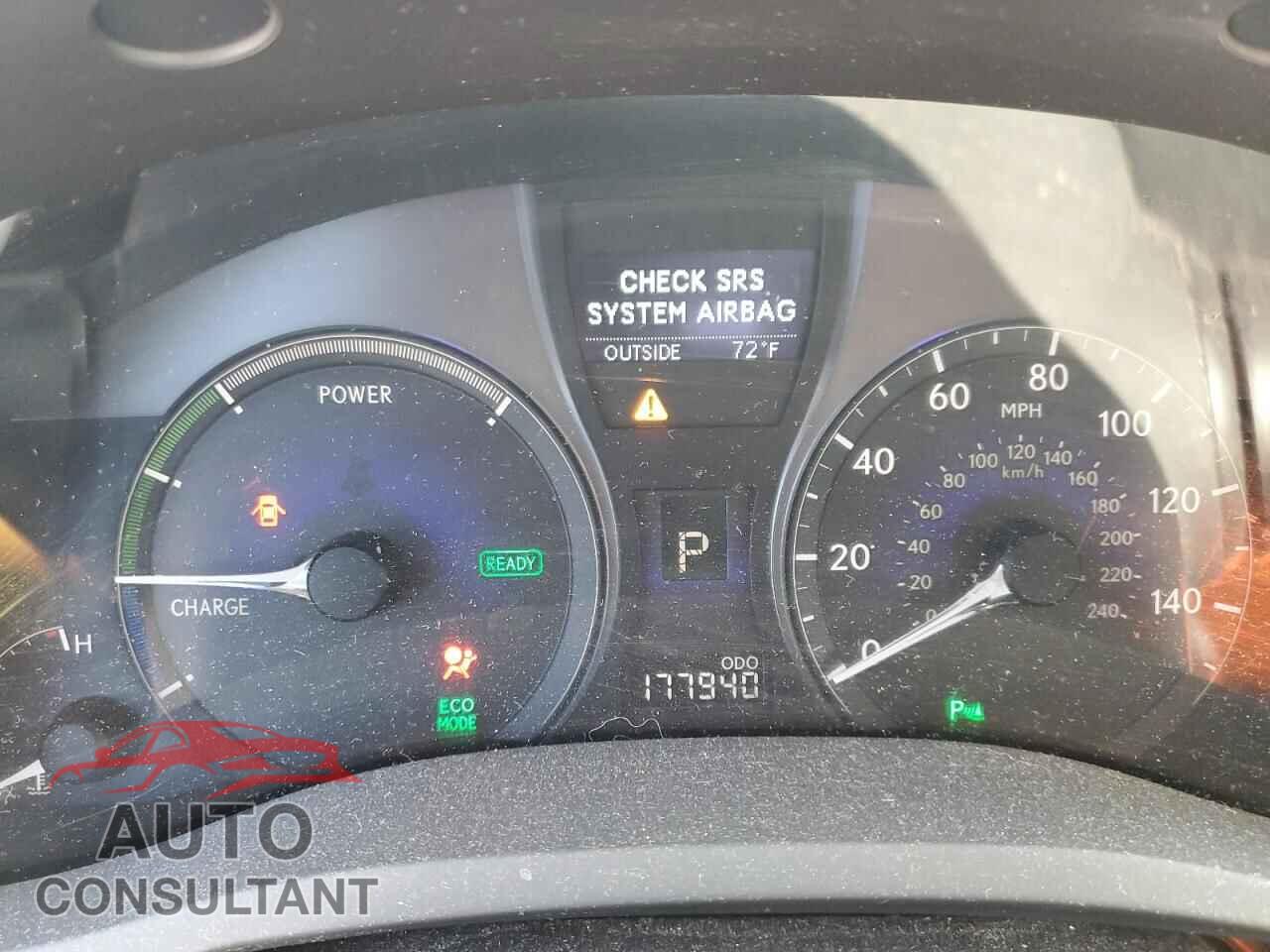 LEXUS RX450 2012 - JTJBC1BA3C2424497