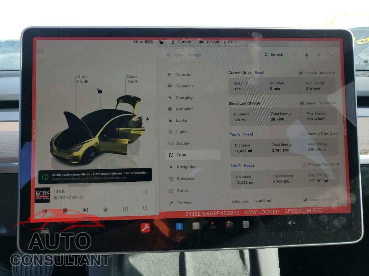 TESLA MODEL 3 2023 - 5YJ3E1EA6PF452973