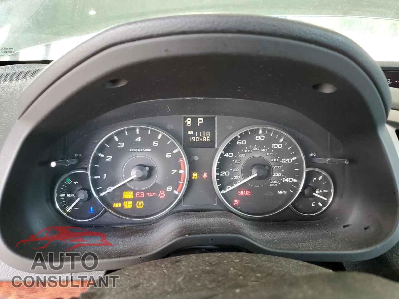 SUBARU OUTBACK 2011 - 4S4BRBKC2B3357288