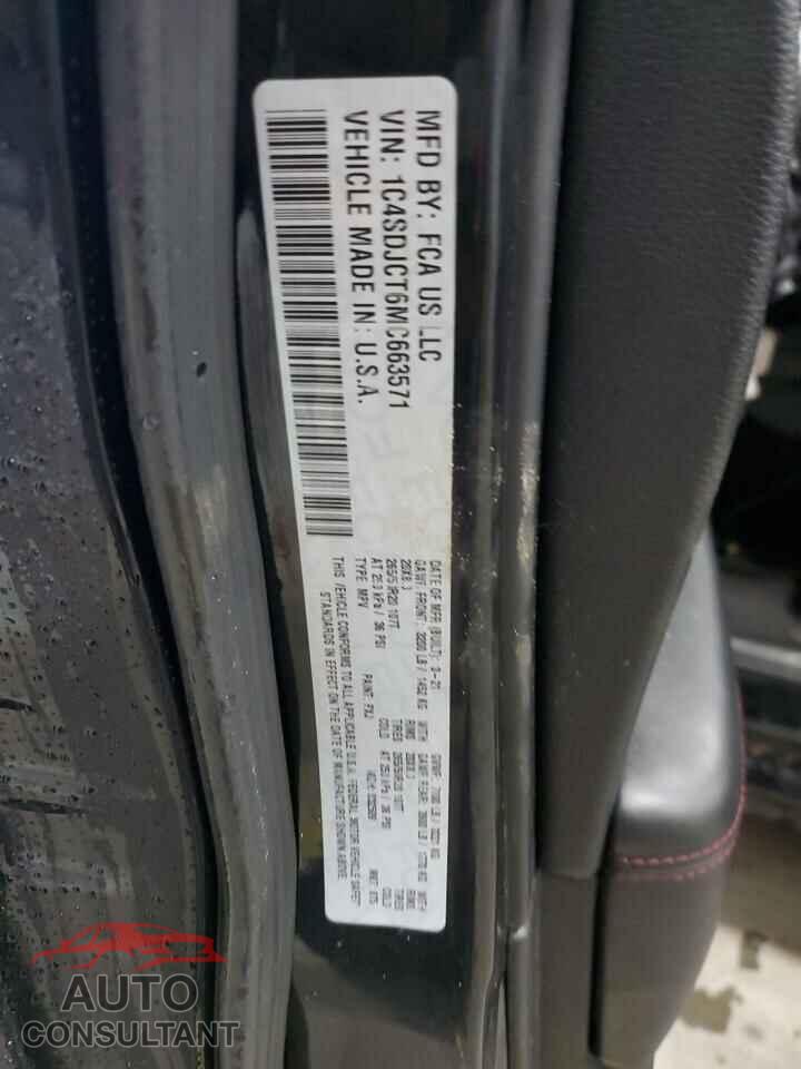 DODGE DURANGO 2021 - 1C4SDJCT6MC663571