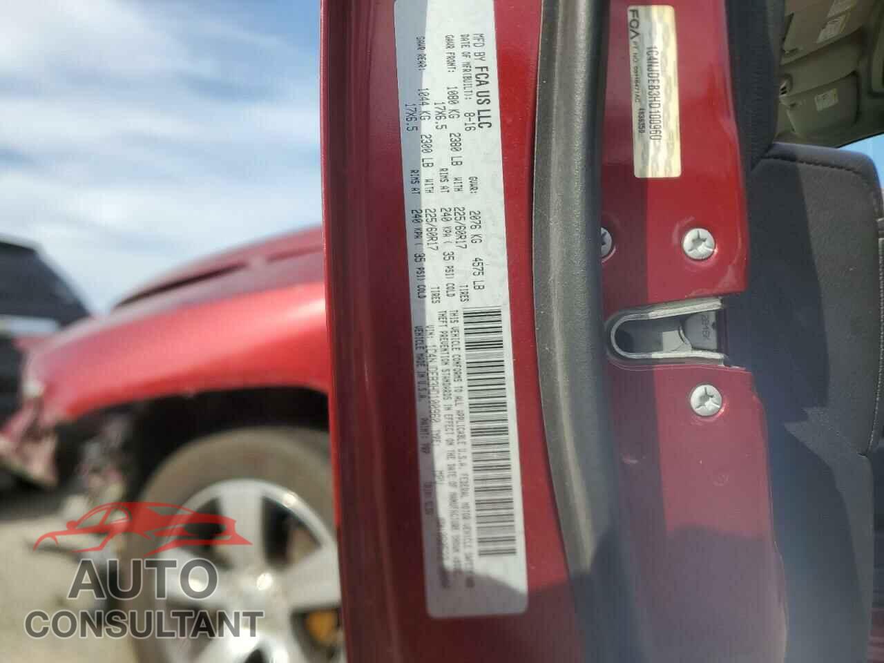 JEEP COMPASS 2017 - 1C4NJDEB3HD100960
