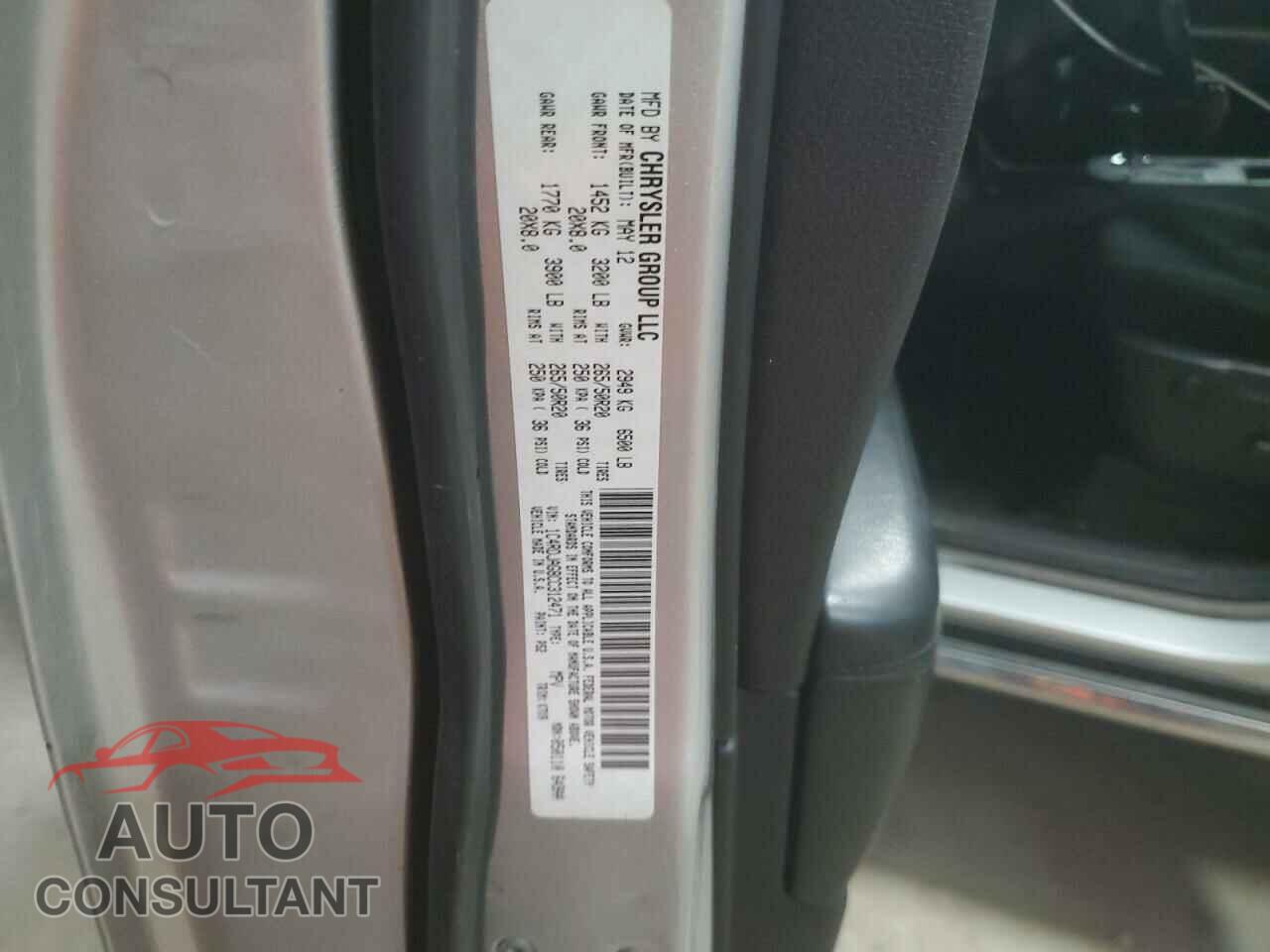 DODGE DURANGO 2012 - 1C4RDJAG8CC312471