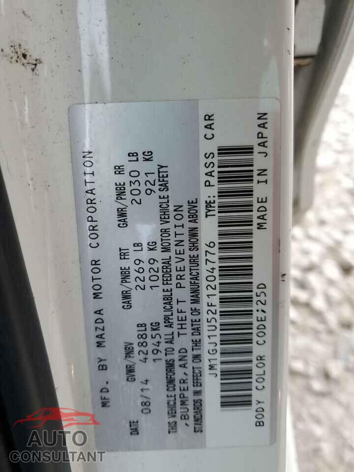 MAZDA 6 2015 - JM1GJ1U52F1204776