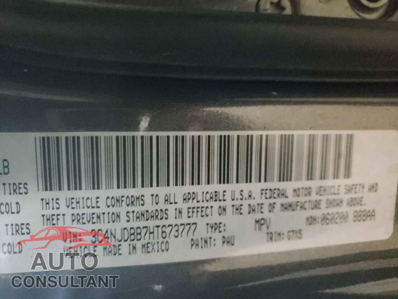 JEEP COMPASS 2017 - 3C4NJDBB7HT673777