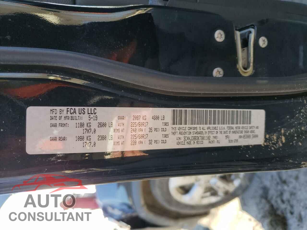 JEEP COMPASS 2019 - 3C4NJDBB3KT801102