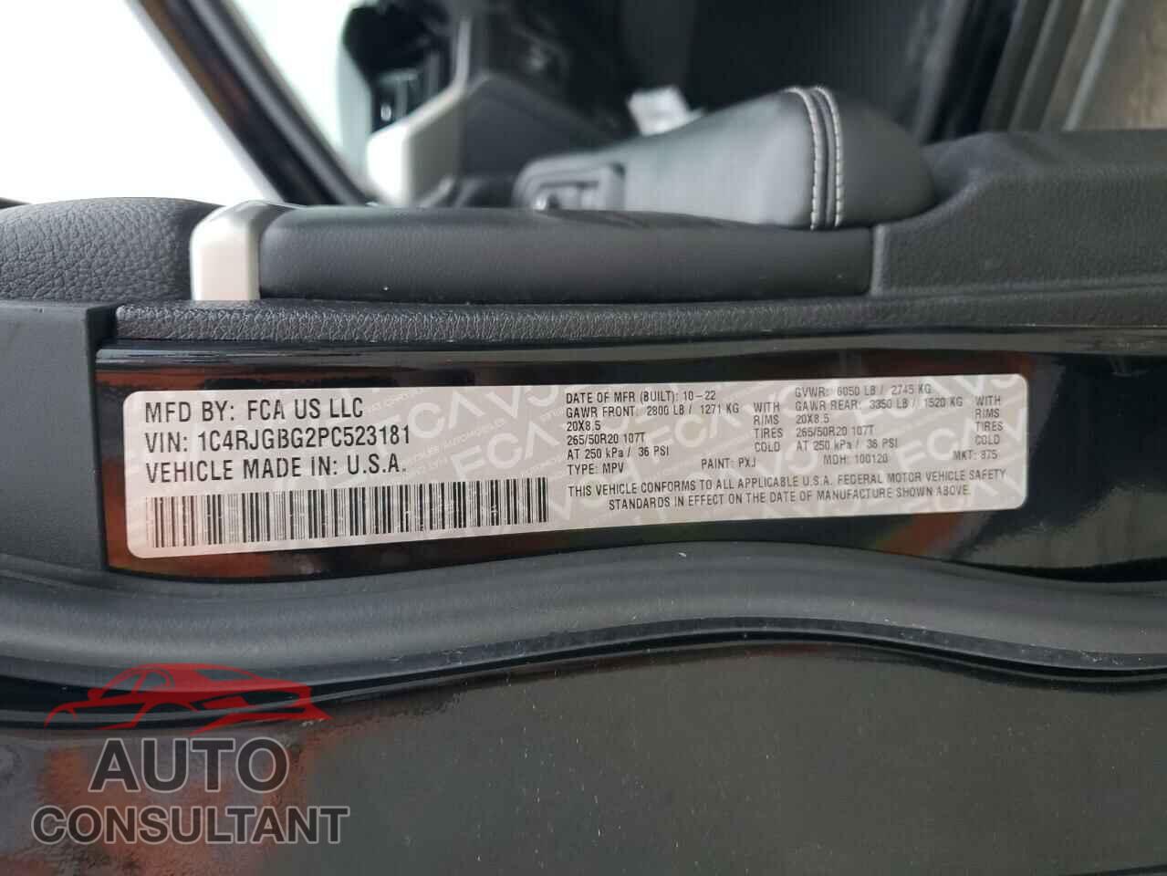JEEP GRAND CHER 2023 - 1C4RJGBG2PC523181