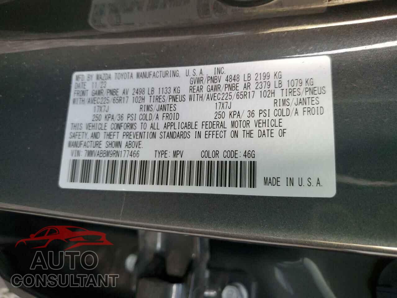 MAZDA CX-50 PREF 2024 - 7MMVABBM9RN177466